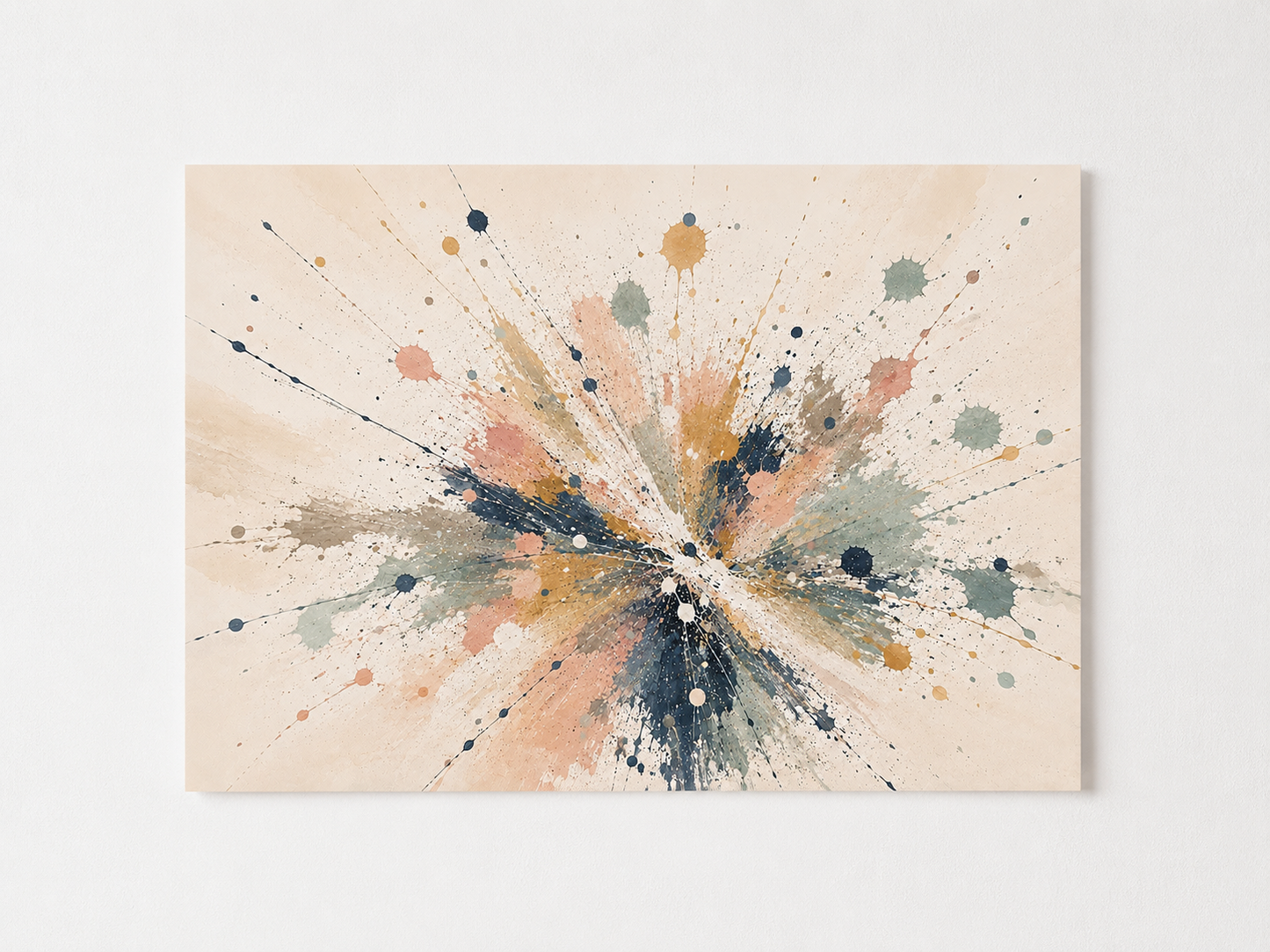 Colourful Abstract Splash Wall Art – Modern Vibrant Paint Burst Print