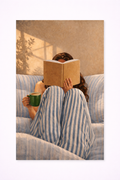 Cosy Reading Print – Relaxed Lifestyle Wall Art - Viney Rees Prints
