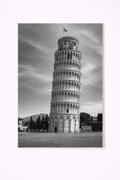 Leaning Tower of Pisa Wall Art Print – Black & White Italy Photography - Viney Rees Prints