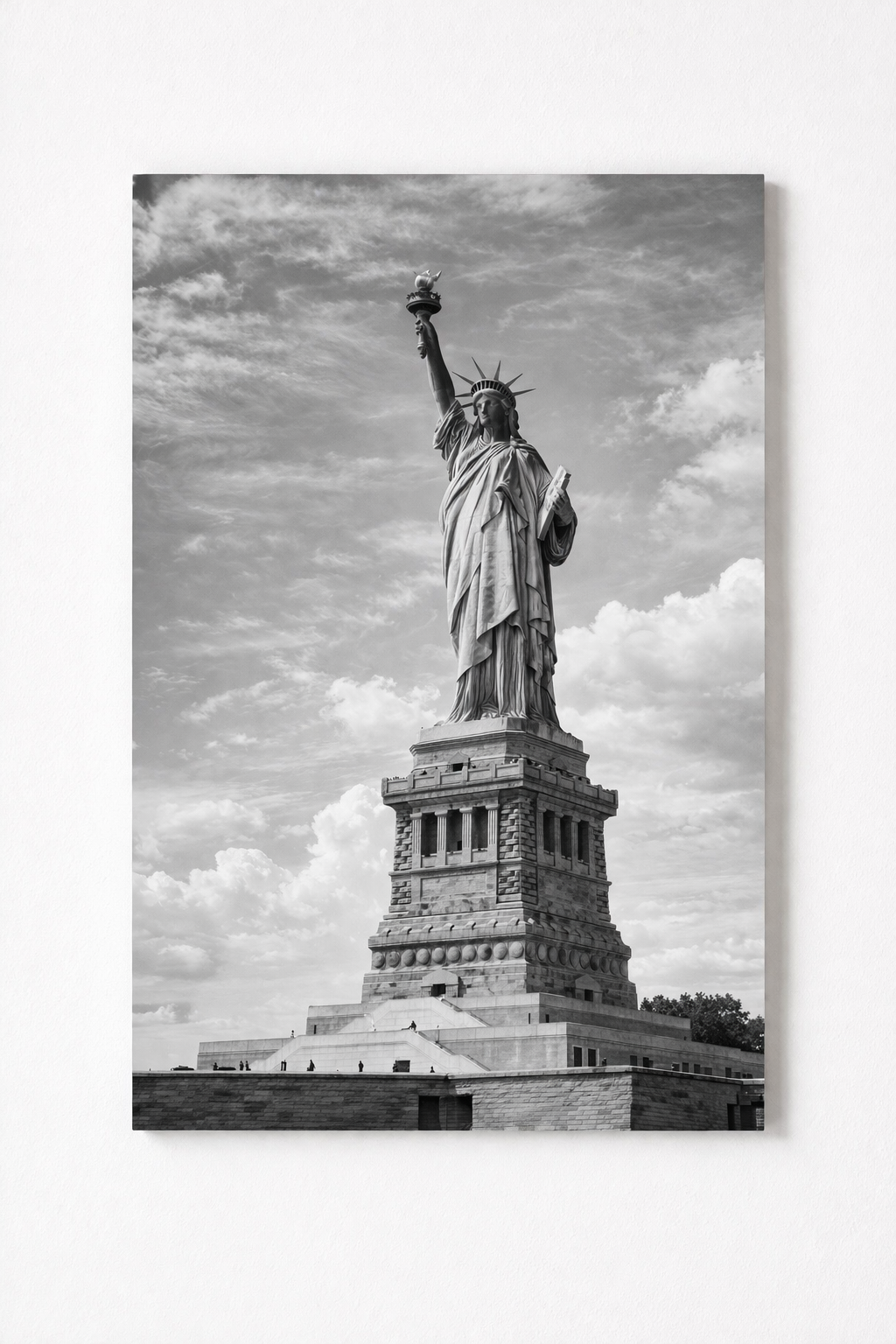 Statue of Liberty Wall Art Print – Black & White New York Photography - Viney Rees Prints