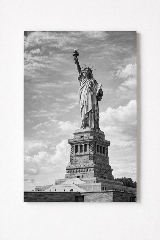 Statue of Liberty Wall Art Print – Black & White New York Photography - Viney Rees Prints