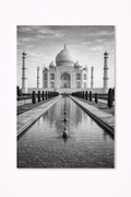 Taj Mahal Black & White Wall Art Print – Iconic India Architecture Photography - Viney Rees Prints