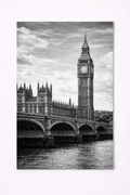 Big Ben & Westminster Bridge Wall Art Print – Black & White London Photography - Viney Rees Prints