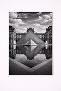 Louvre Pyramid Wall Art Print – Black & White Paris Architecture Photography - Viney Rees Prints