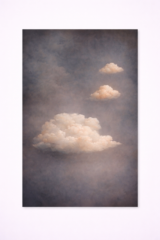 Dreamy Clouds Print – Soft Minimalist Wall Art - Viney Rees Prints
