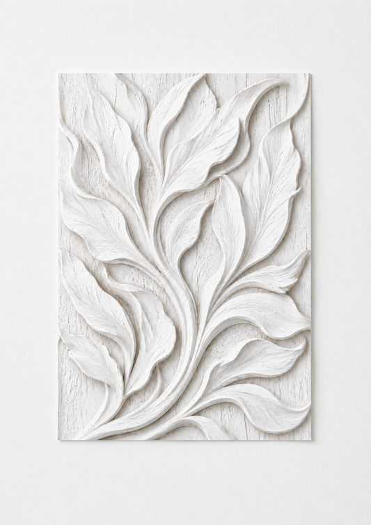 Ivory Botanical Relief